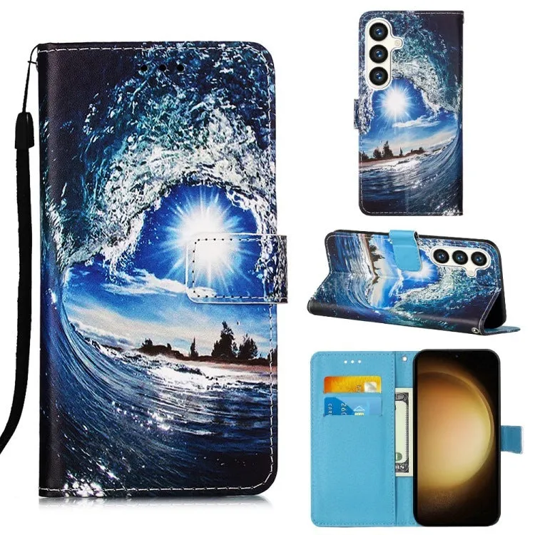 Handmade imitation leather phone case for Samsung with built-in bracket, available in multiple colours