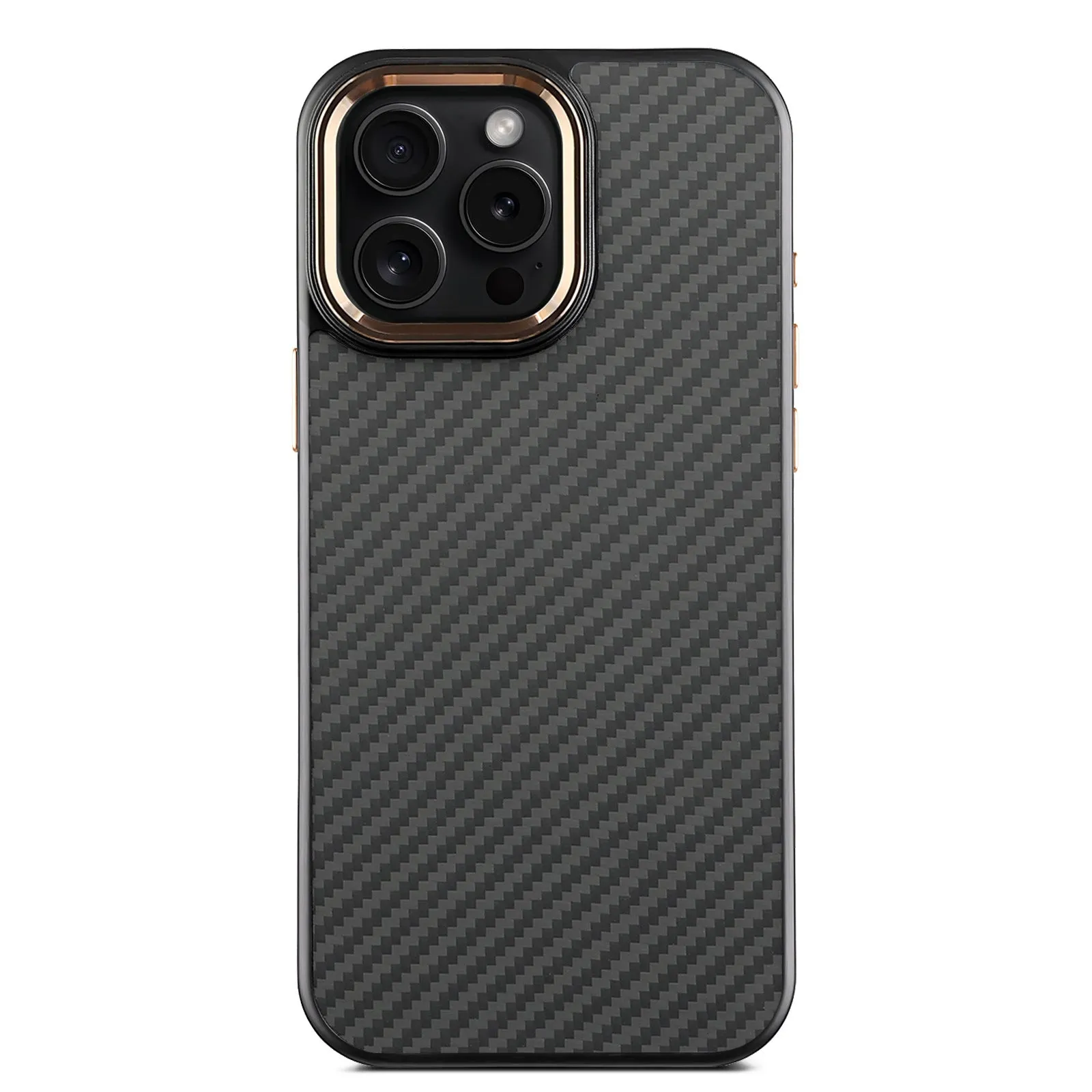 Green frame with magnetic carbon fibre metal frame Kevlar phone case for iPhone