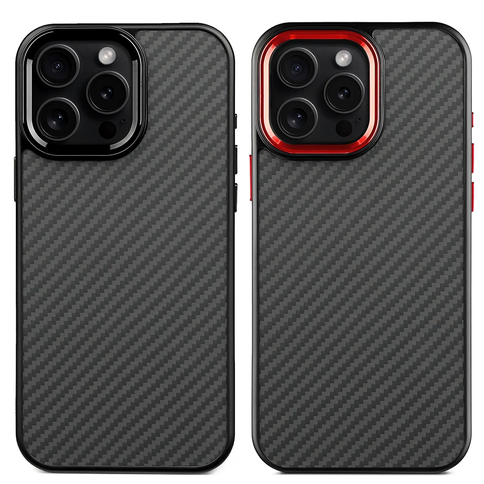 Green frame with magnetic carbon fibre metal frame Kevlar phone case for iPhone