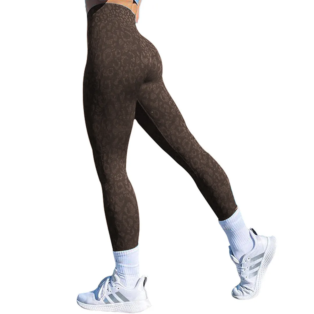 Women's booty enhancement leggings in a solid colour pattern for fitness and gym wear.