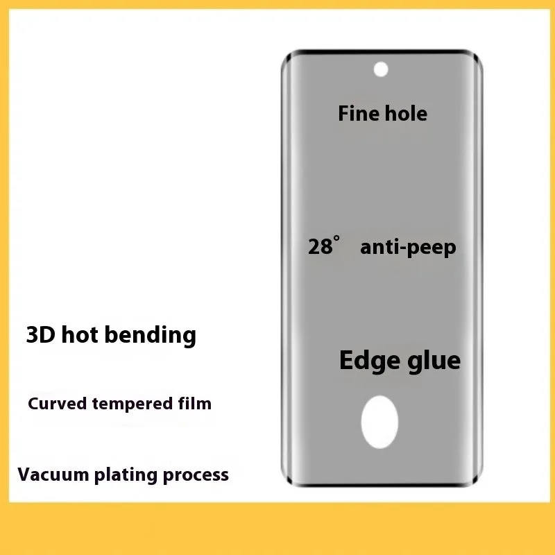 HD tempered glass screen film for VIVO V40 with full glue hot bending and electroplating