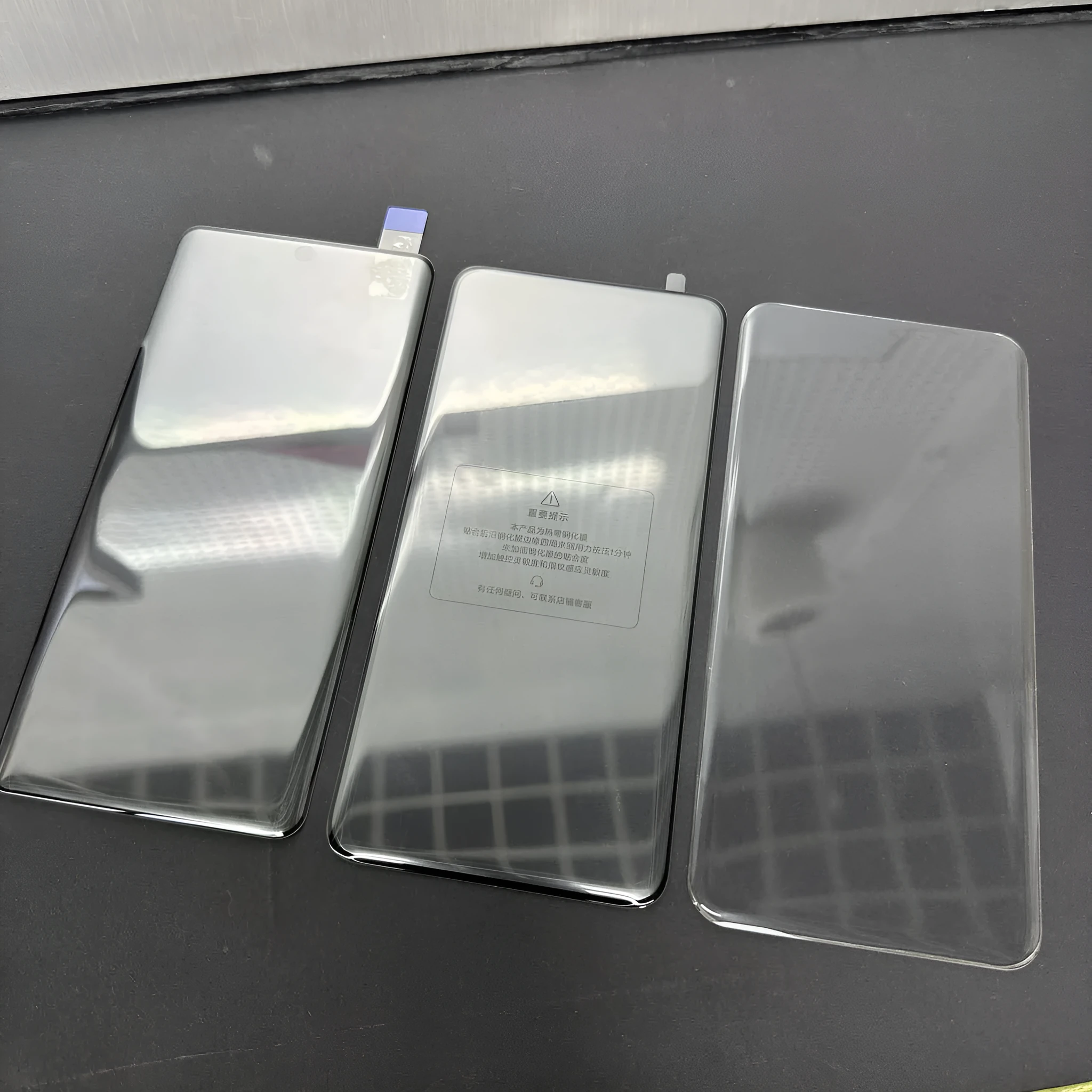 HD tempered glass screen film for VIVO V40 with full glue hot bending and electroplating