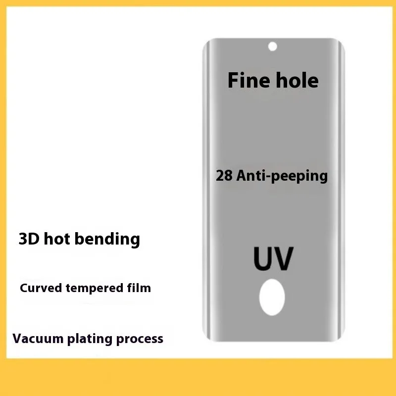 HD tempered glass screen film for VIVO V40 with full glue hot bending and electroplating