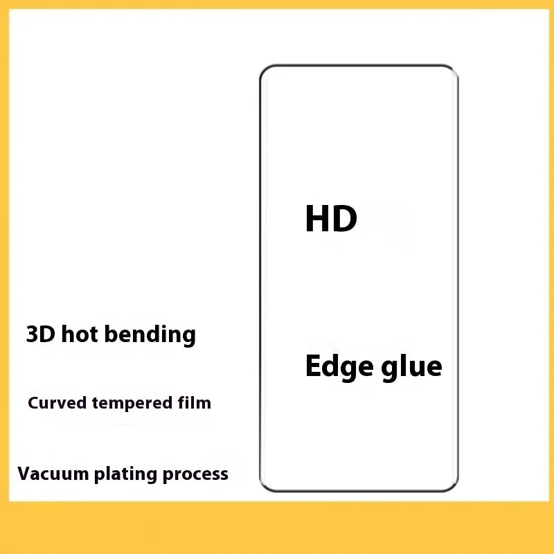 HD tempered glass screen film for VIVO V40 with full glue hot bending and electroplating