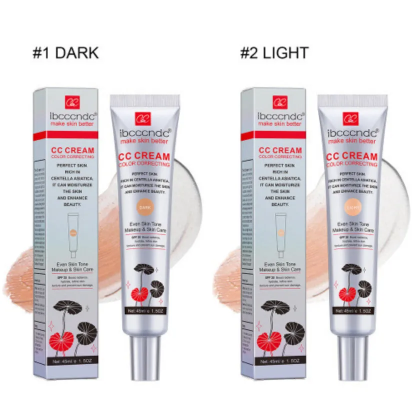 Erborian Centella Asiatica CC Cream tube in dark and light shade options