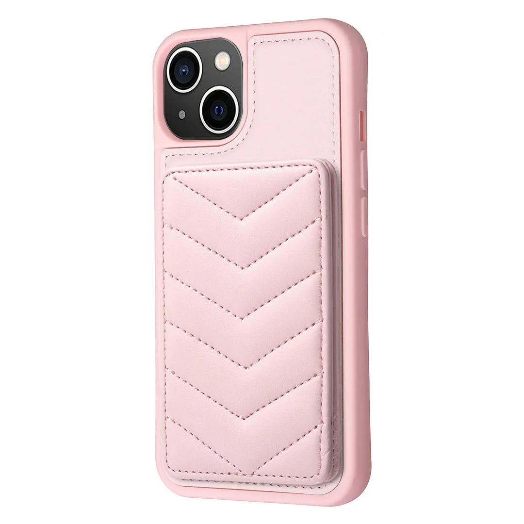 Flip PU leather crossbody phone case with shoulder strap for Apple iPhone, multi colour options including black pink purple blue beige