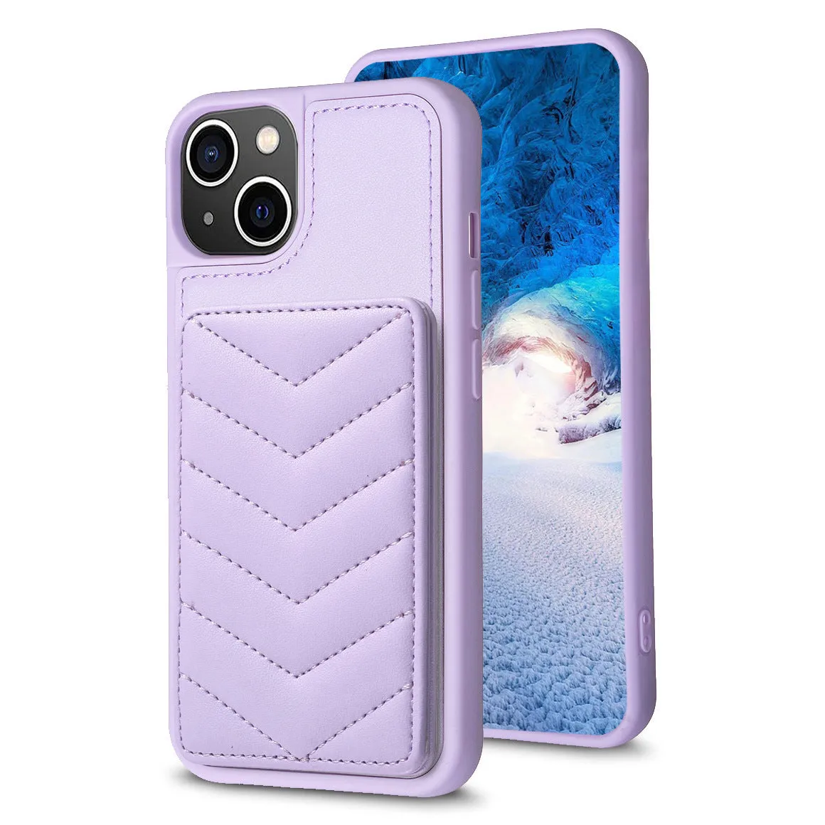 Flip PU leather crossbody phone case with shoulder strap for Apple iPhone, multi colour options including black pink purple blue beige