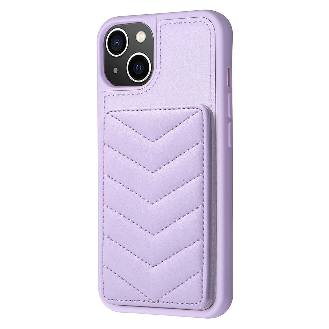 Flip PU leather crossbody phone case with shoulder strap for Apple iPhone, multi colour options including black pink purple blue beige