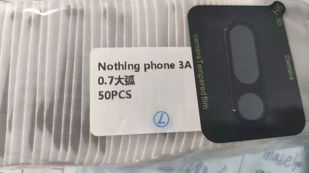 Tempered glass lens protective film for Nothing Phone 3a with anti-fingerprint HD clarity