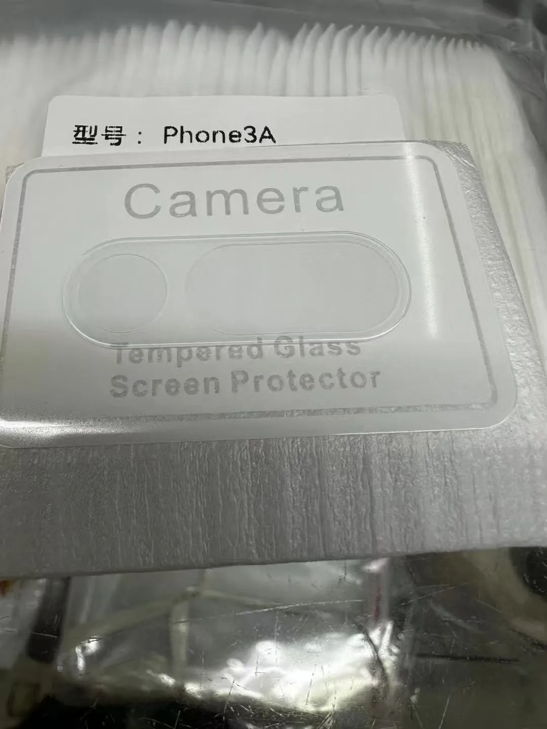 Tempered glass lens protective film for Nothing Phone 3a with anti-fingerprint HD clarity