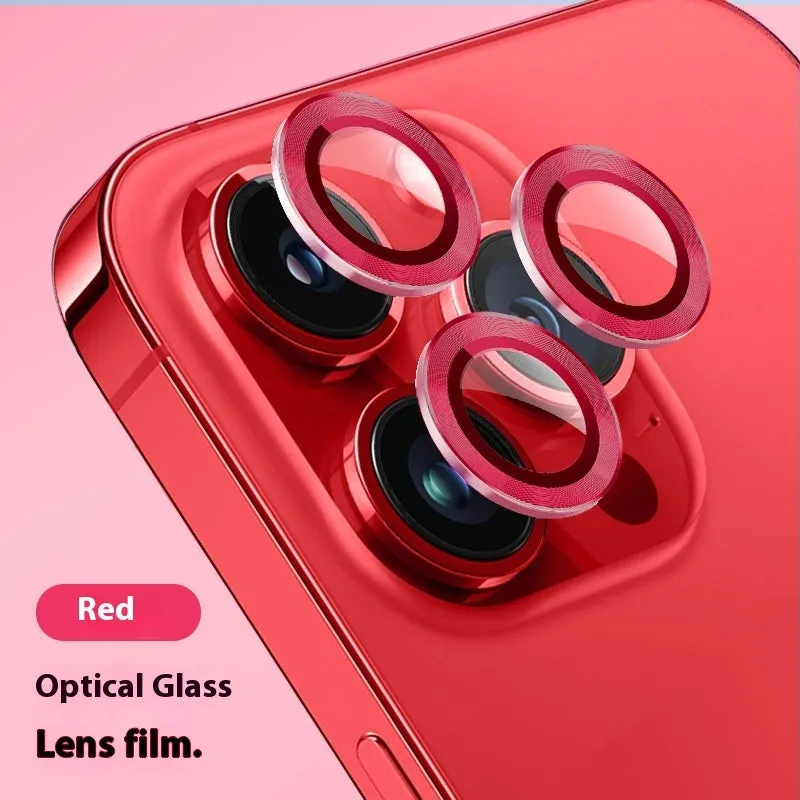 Tempered glass rear camera sticker for iPhone 16 Pro Max in Colourful Color optical glass finish