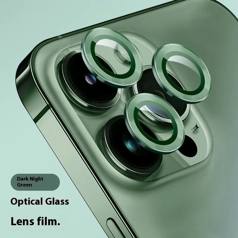 Tempered glass rear camera sticker for iPhone 16 Pro Max in Colourful Color optical glass finish