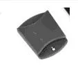 Silver aluminium alloy desktop tablet stand with white mount holding a tablet at an angle.