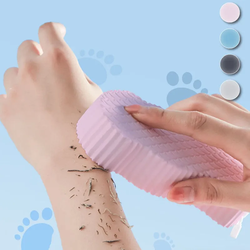 3D fish scale pattern bath sponge ball in soft sponge material for gentle body exfoliation