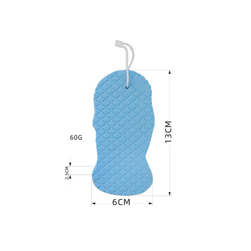 3D fish scale pattern bath sponge ball in soft sponge material for gentle body exfoliation