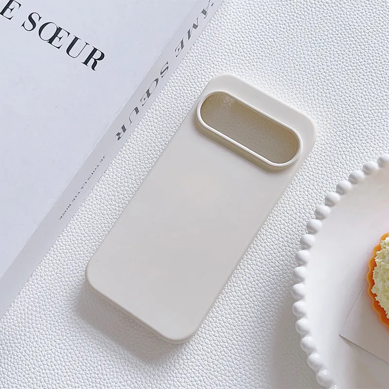 Rubik's Cube liquid silicone phone case for Google in antique white with shockproof protection