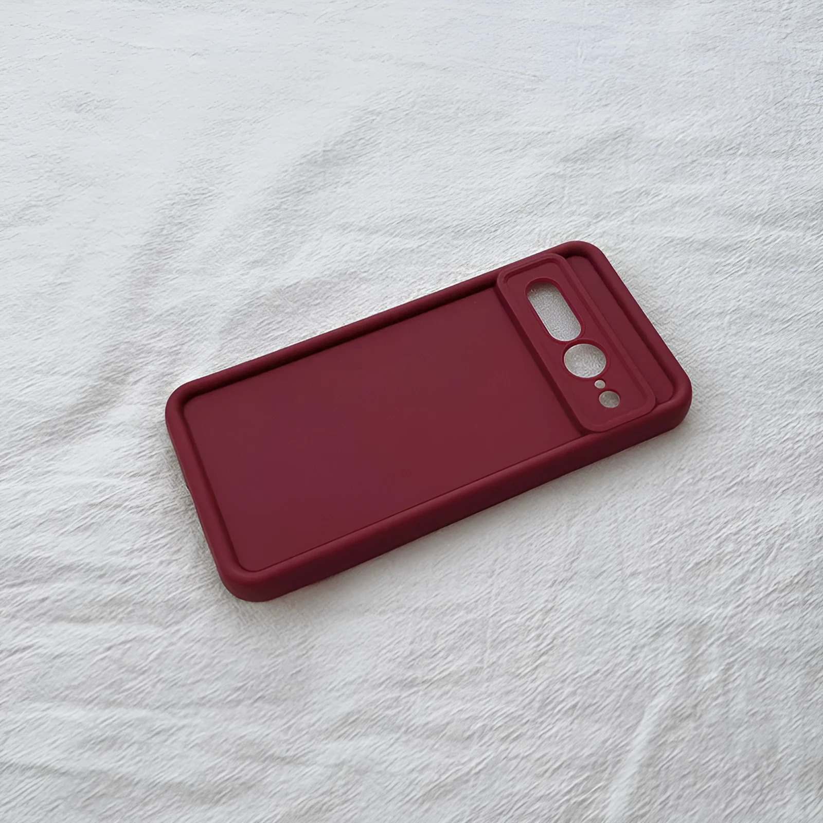 Solid colour TPU drop-resistant phone case for Google Pixel in black, pink, coffee, wine red and white