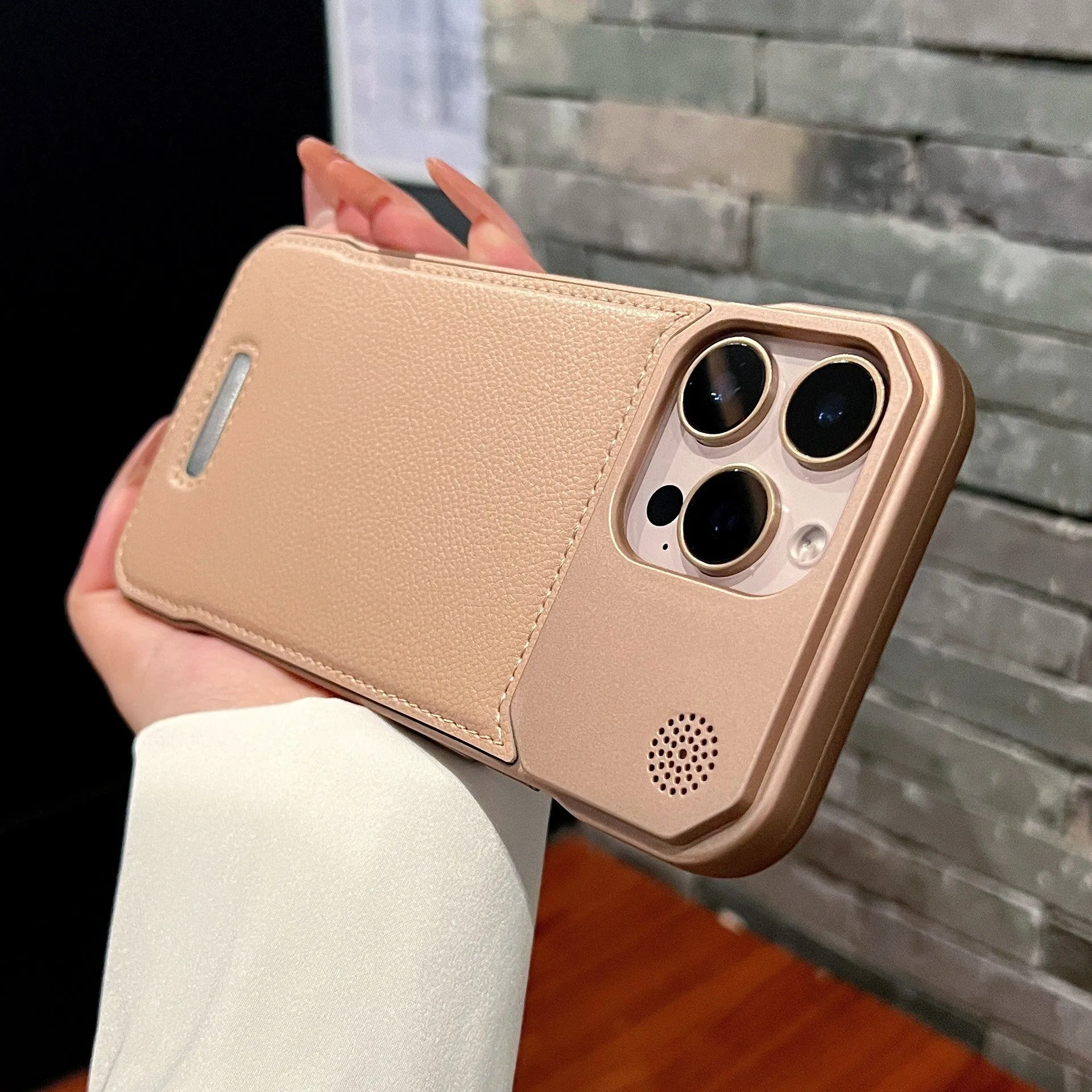 Aromatherapy Leather Magnetic Phone Case 17 High-grade Frameless Hard Protective Case Shockproof Anti-fall Anti-wear Anti-fingerprint for iPhone 11 to iPhone 17 Series Black Gray Blue Brown Gold Yellow Red Green Silver