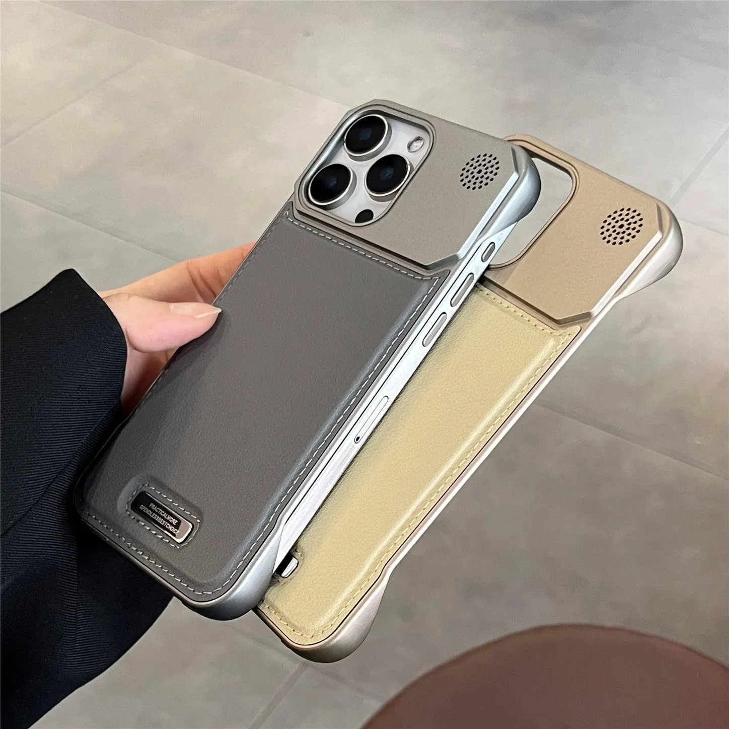 Aromatherapy Leather Magnetic Phone Case 17 High-grade Frameless Hard Protective Case Shockproof Anti-fall Anti-wear Anti-fingerprint for iPhone 11 to iPhone 17 Series Black Gray Blue Brown Gold Yellow Red Green Silver