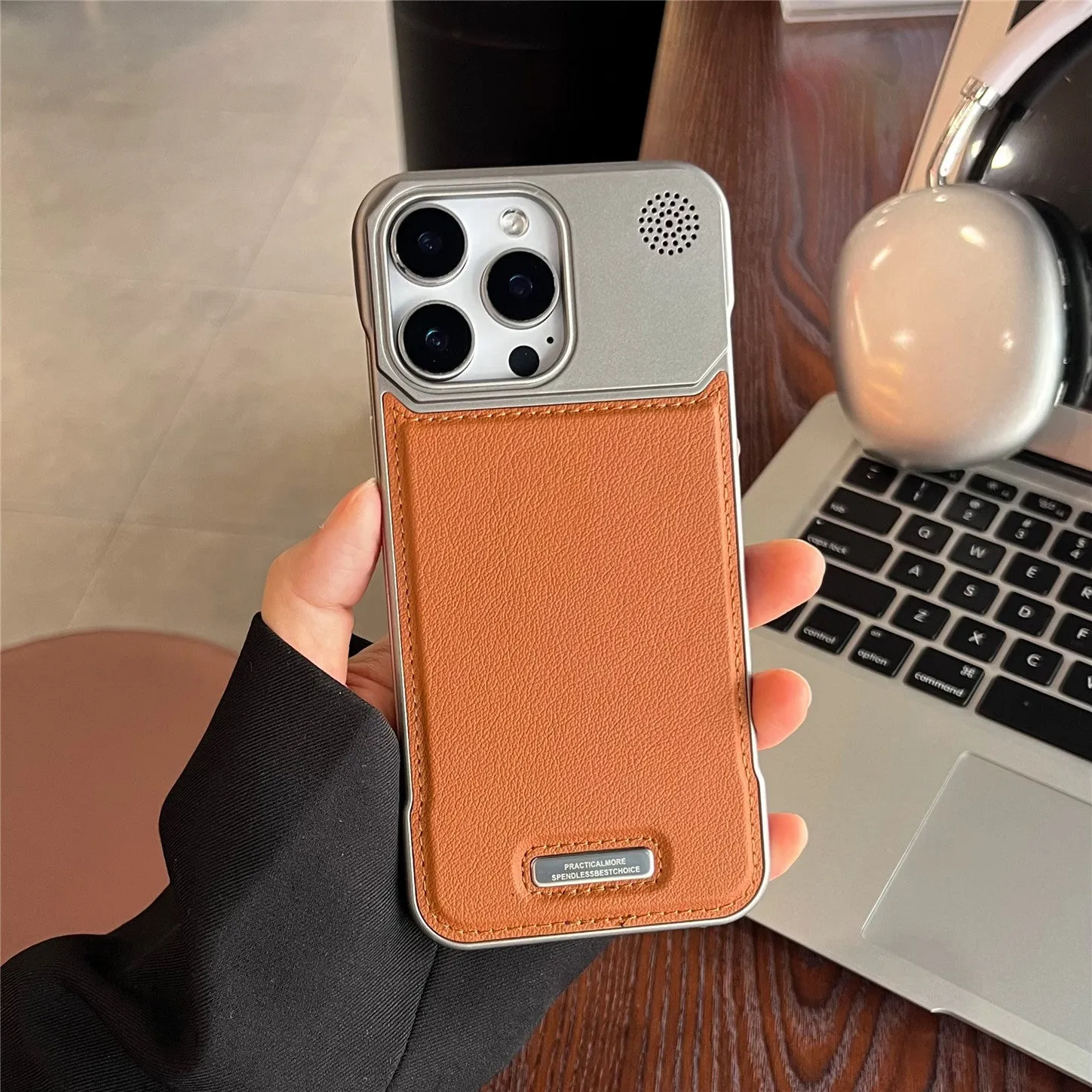 Aromatherapy Leather Magnetic Phone Case 17 High-grade Frameless Hard Protective Case Shockproof Anti-fall Anti-wear Anti-fingerprint for iPhone 11 to iPhone 17 Series Black Gray Blue Brown Gold Yellow Red Green Silver