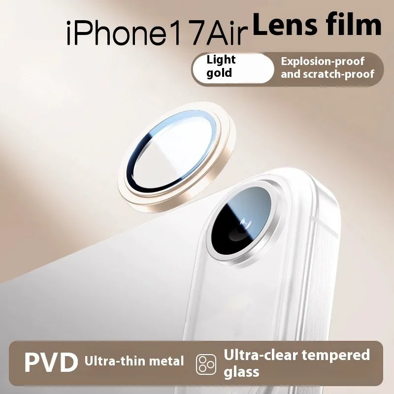 17ProMax Eagle Eye rear camera tempered film lens protector in titanium black for iPhone
