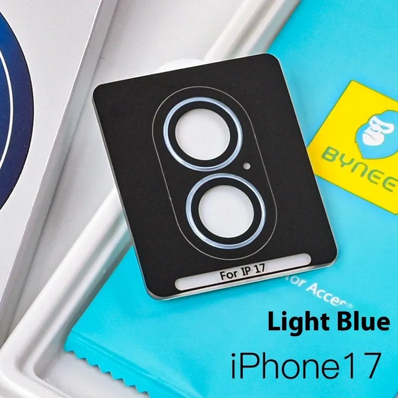 17ProMax Eagle Eye rear camera tempered film lens protector in titanium black for iPhone