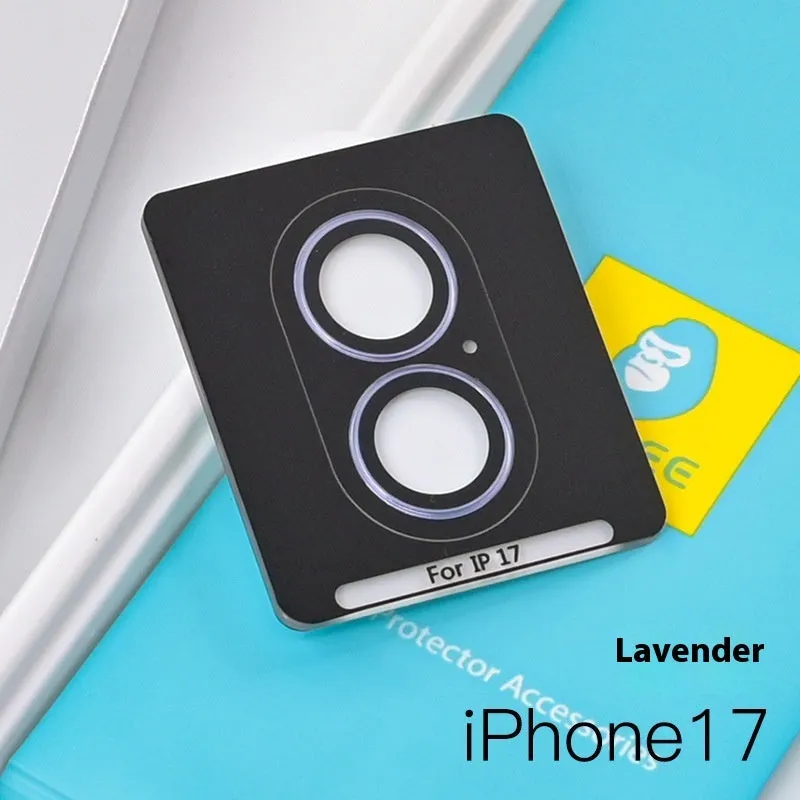 17ProMax Eagle Eye rear camera tempered film lens protector in titanium black for iPhone