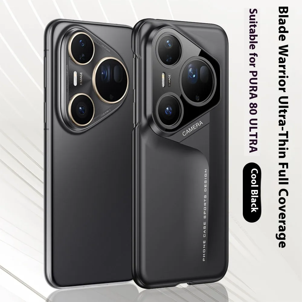 Blade Warrior hard PC frosted phone case for Huawei P80 Pro, Cold Mountain Gray, anti-fall lightweight minimalist design