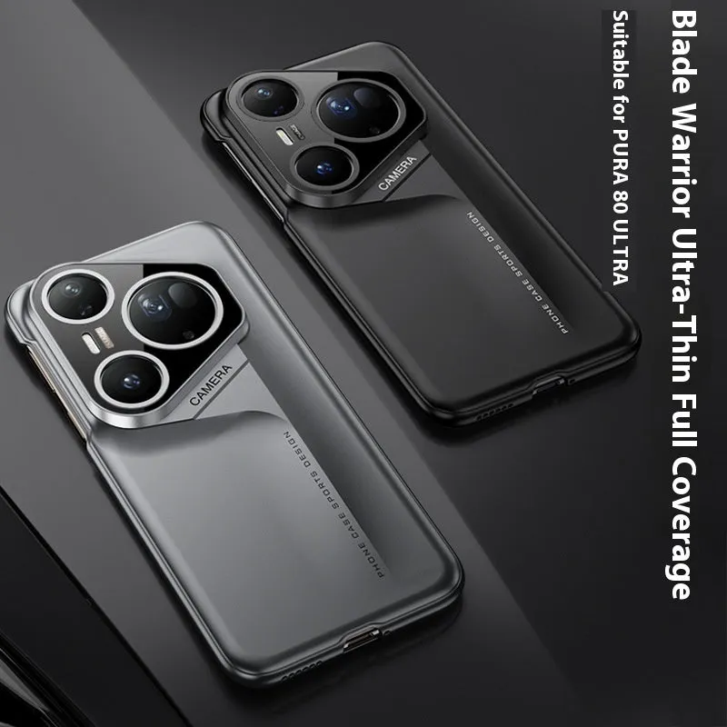 Blade Warrior hard PC frosted phone case for Huawei P80 Pro, Cold Mountain Gray, anti-fall lightweight minimalist design