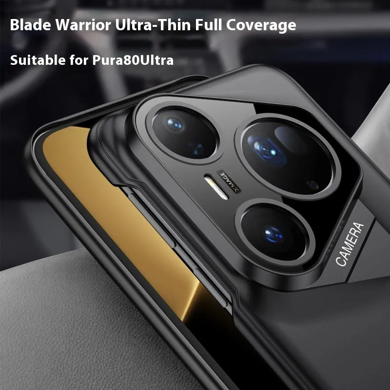 Blade Warrior hard PC frosted phone case for Huawei P80 Pro, Cold Mountain Gray, anti-fall lightweight minimalist design