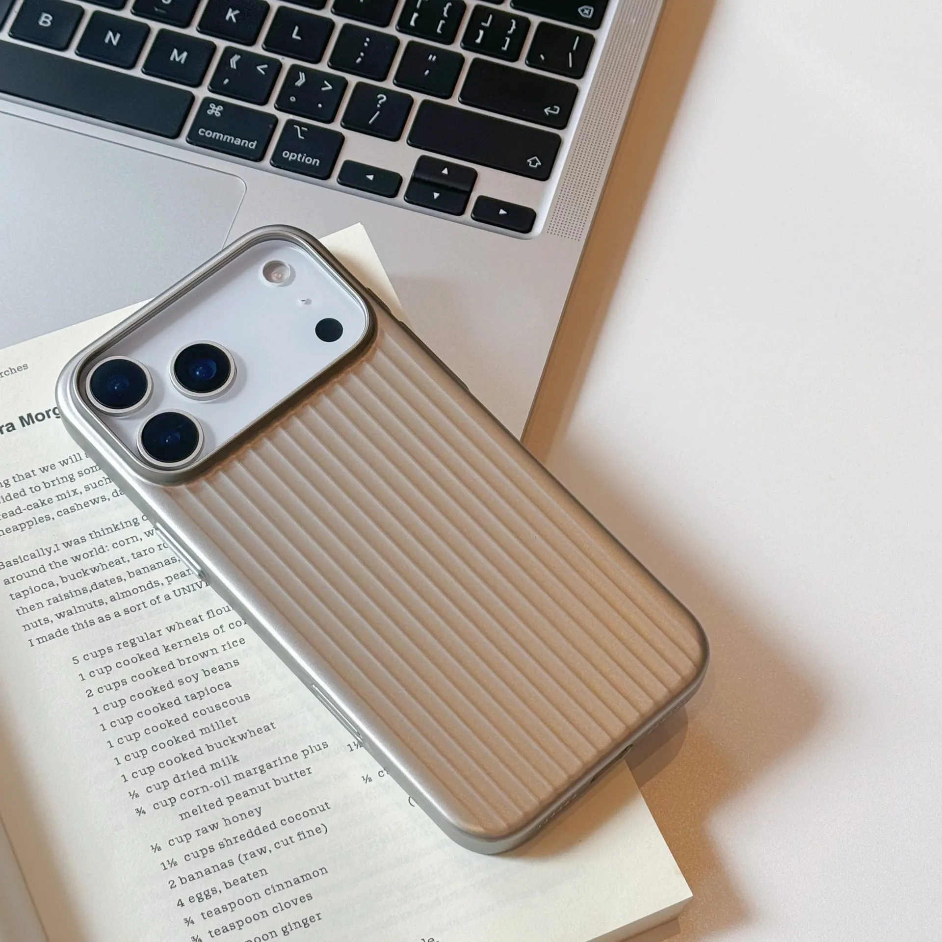 Large hole magnetic drop-resistant protective phone case in black for iPhone with frosted finish