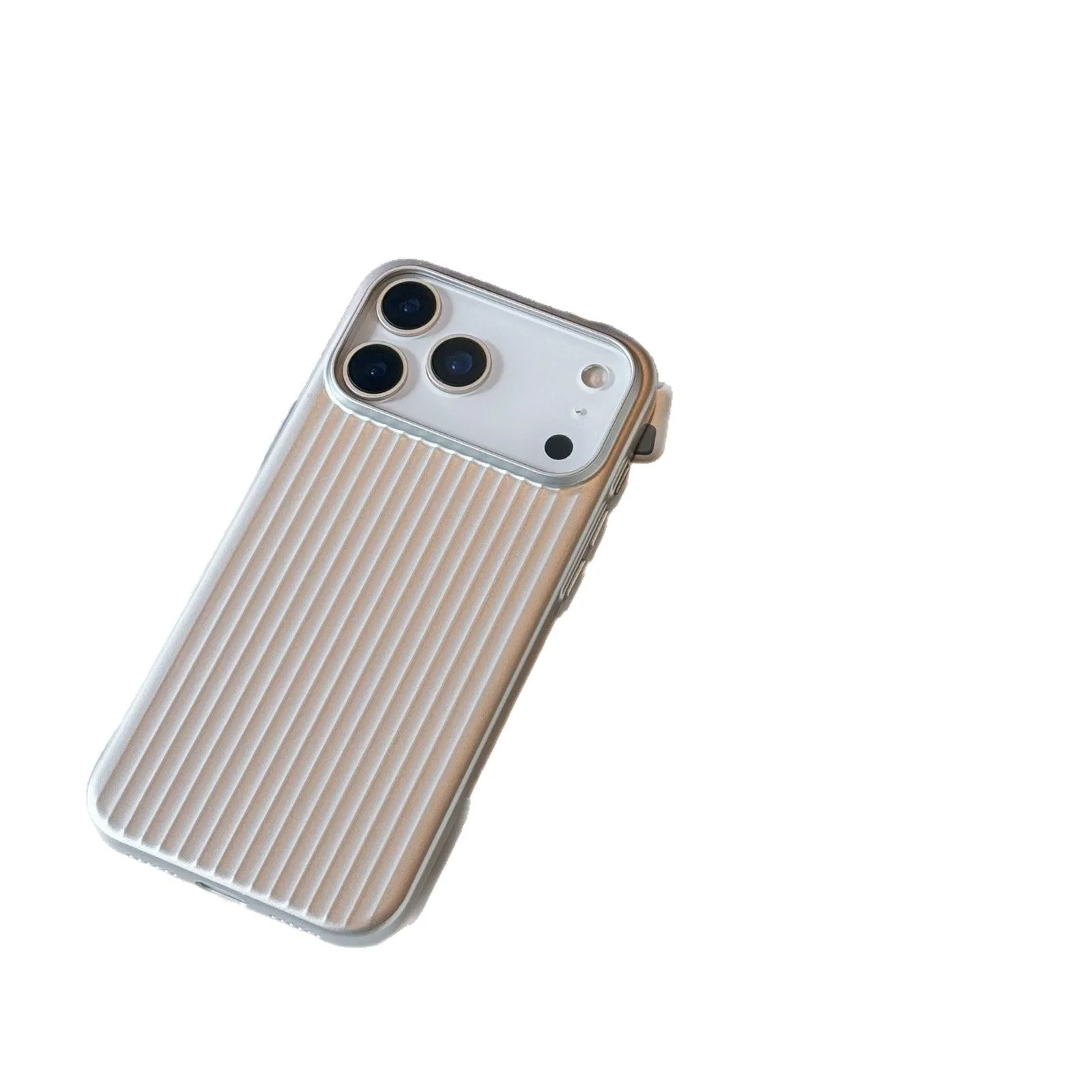 Large hole magnetic drop-resistant protective phone case in black for iPhone with frosted finish