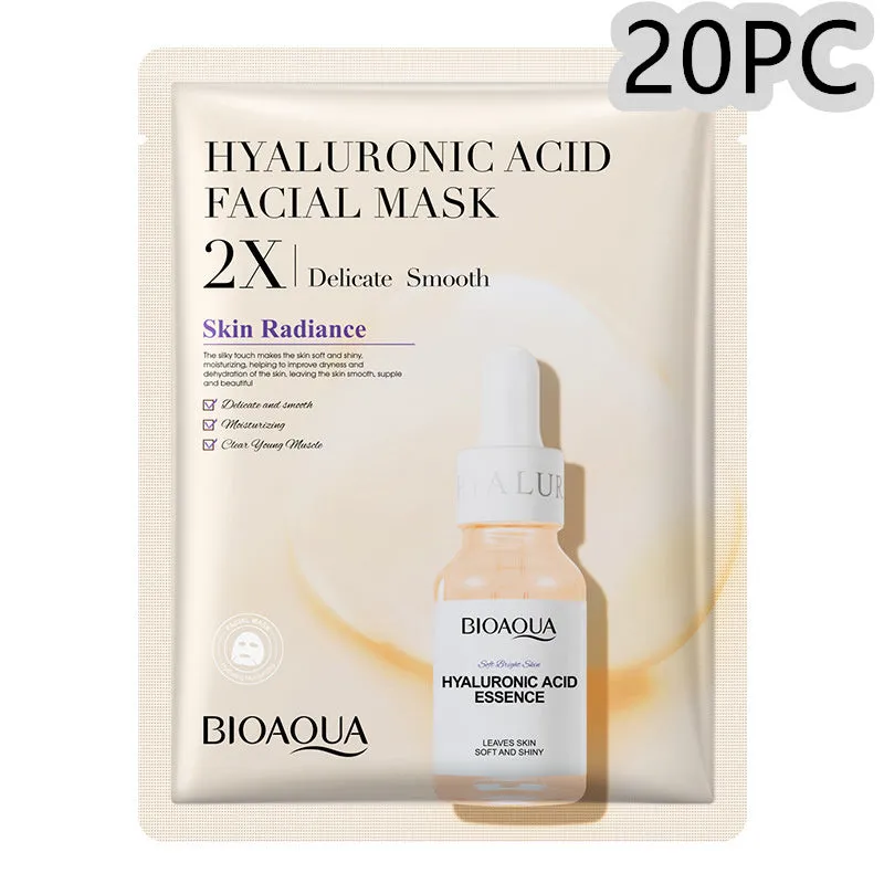 Single collagen facial sheet mask with 30g of clear gel on white background.
