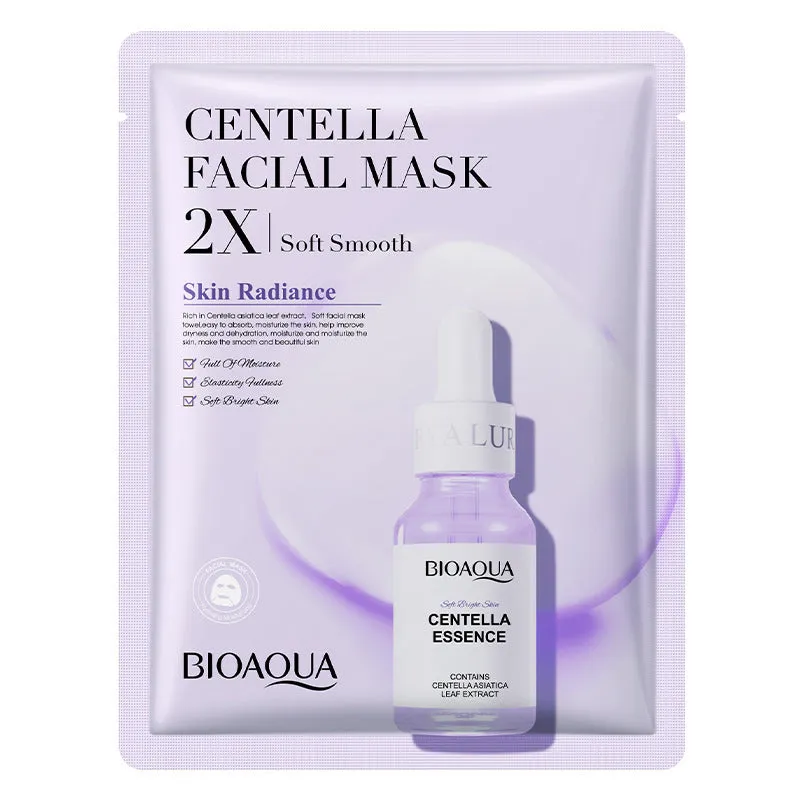 Single collagen facial sheet mask with 30g of clear gel on white background.