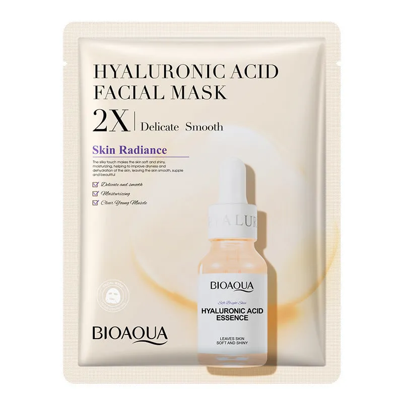 Single collagen facial sheet mask with 30g of clear gel on white background.