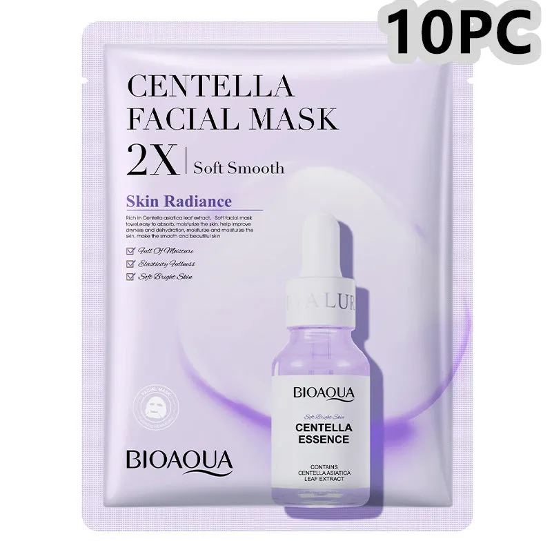 Single collagen facial sheet mask with 30g of clear gel on white background.