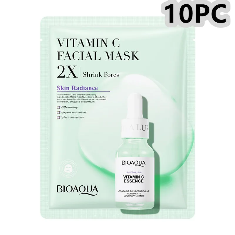 Single collagen facial sheet mask with 30g of clear gel on white background.