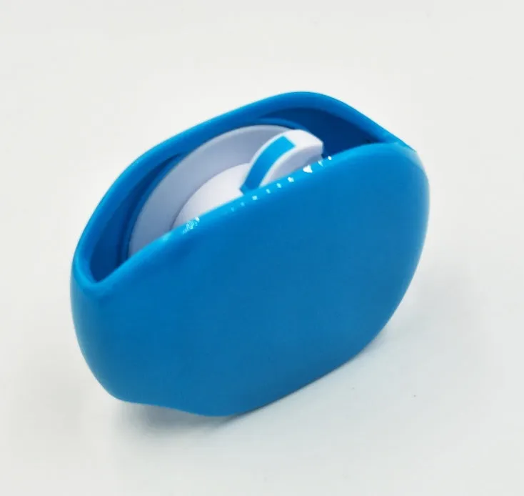 Automatic cable winder retractor in PC ABS plastic showing compact size and colour options.