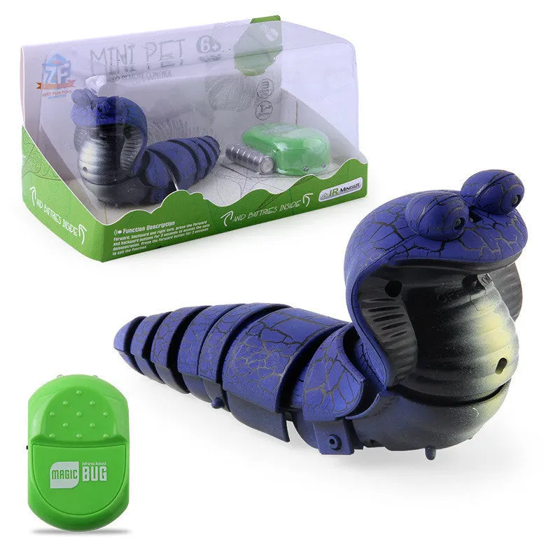USB rechargeable automatic snake cat toy with segmented plastic body and smart sensing technology