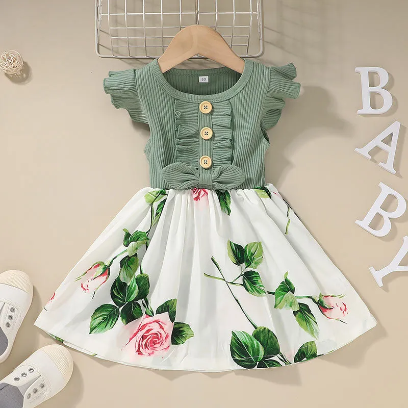 Girls sleeveless summer dress for toddlers in multiple colours and sizes