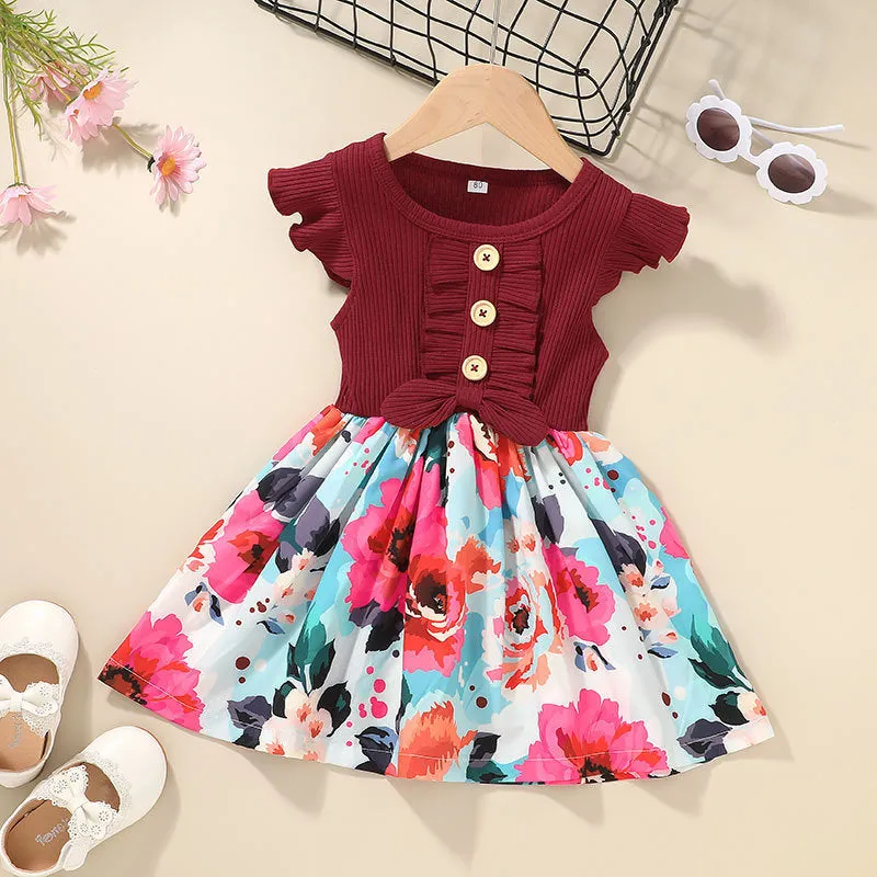 Girls sleeveless summer dress for toddlers in multiple colours and sizes