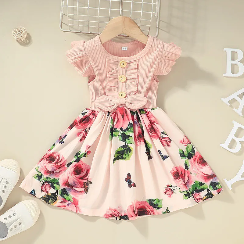 Girls sleeveless summer dress for toddlers in multiple colours and sizes