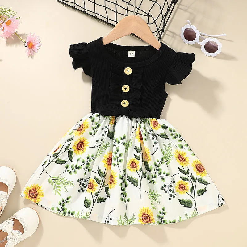 Girls sleeveless summer dress for toddlers in multiple colours and sizes