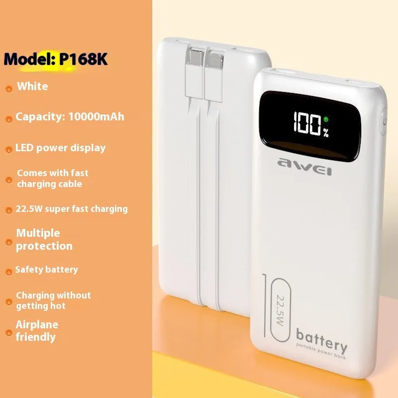 Use Dimension PD225W compact portable power bank in black with USB ports