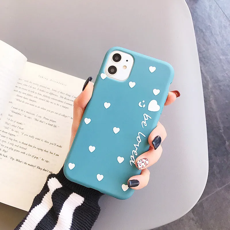TPU phone case back cover for iPhone in blue colour with slim flexible design