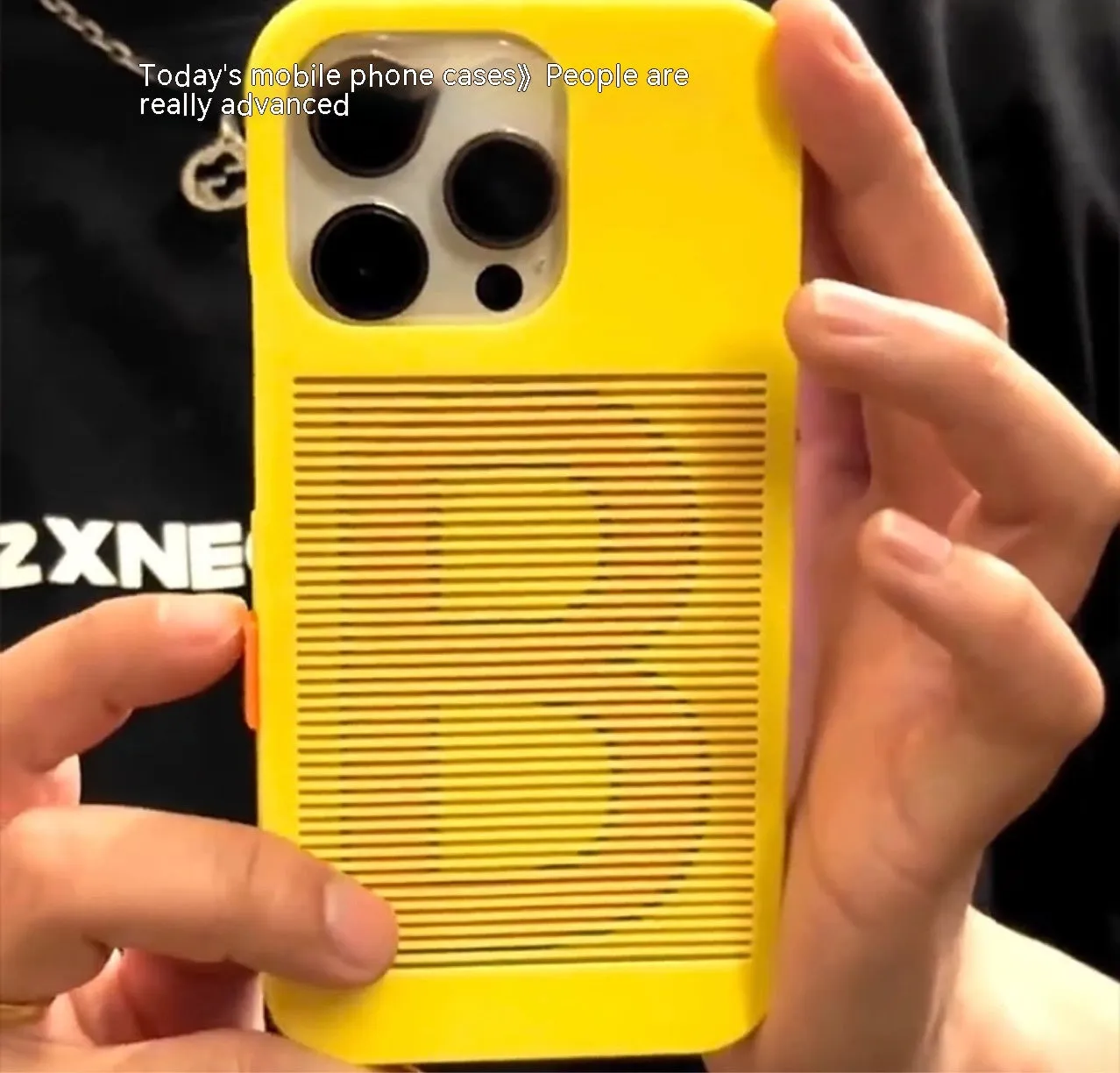 Hard plastic frosted phone case for iPhone with creative finger transformation design in yellow