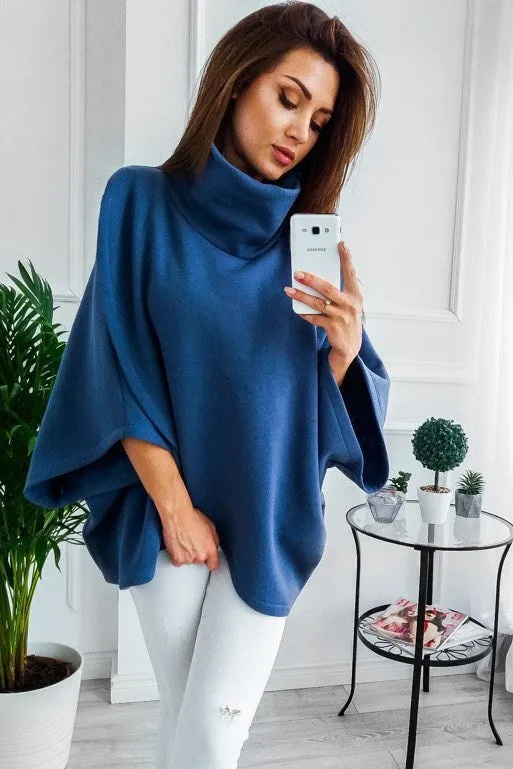 Women's long black batwing sleeve cardigan with plush velvet fabric and three-button placket
