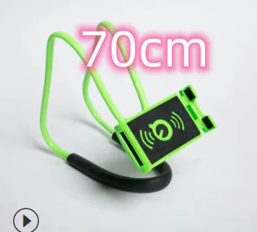 White universal phone holder with 360-degree rotation mechanism holding a smartphone
