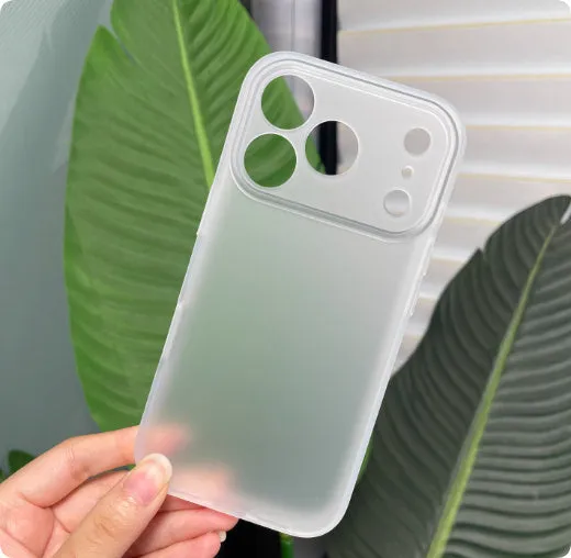Magnetic anti-fall phone case with knight skin feel finish for iPhone 17 in transparent black