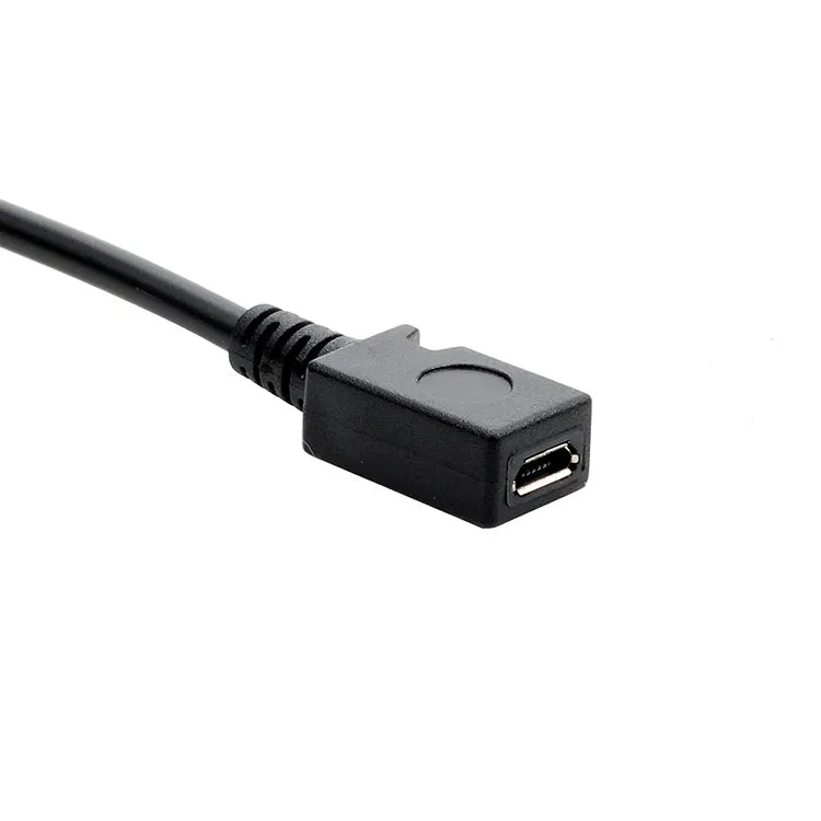 0.25m Micro USB female to Type-C male data cable for mobile phone